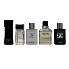 Load image into Gallery viewer, Armani 5 Piece Set For Men (Code 4ml/Diamonds 4ml/Adg 5ml/Green 7ml/Adg Profumo 5ml)
