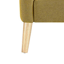 Load image into Gallery viewer, Lohoms Modern Accent Fabric Chair Single Sofa Comfy Upholstered Arm Chair Living Room Furniture Mustard Yellow
