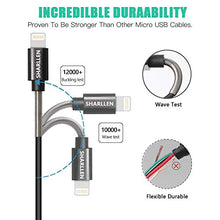 Load image into Gallery viewer, SHARLLEN Lightning Cable Spring iPhone Charger Cable 5 Pack [3/6/10FT] USB Fast Charging &amp; Data Sync Cord Long Charging Cable Compatible iPhone Xs/MAX/XR/X/8/8P/7/7P/6/iPad/iPod(Black)
