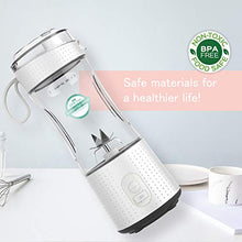 Load image into Gallery viewer, LaHuko Blender Portable Blender Personal Size Blender Juicer Cup for Juice Crushed-ice Smoothie Shake with Six Blades, 4000mAh USB Rechargeable, Blender for Outdoor Picnic Travel Gym
