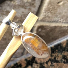 Load image into Gallery viewer, Natural Cacoxenite, Herkimer Diamond 925 Solid Sterling Silver Pendant 35mm
