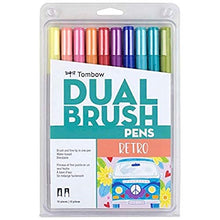 Load image into Gallery viewer, Tombow Pen Retro Dual Brush Markers, 10-Pack, 10 Piece
