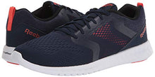 Load image into Gallery viewer, Reebok Men's Sublite Prime Running Shoe, Collegiate Navy/White/Vivid Orange, 6.5 M US
