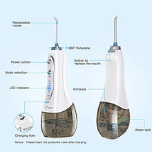 Load image into Gallery viewer, Cordless Water Flosser for Teeth-Water Oral Flossers with 5 Modes, 6 Jet Tips, IPX7
