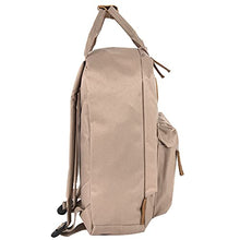 Load image into Gallery viewer, Canvas Mini Backpack for Everyday &amp; Day Pack Rucksack in Solid Color Blocks (Almond)
