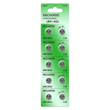 Load image into Gallery viewer, SKOANBE 10PCS LR41 392 384 192 AG3 SR41 1.5V Button Coin Cell Battery

