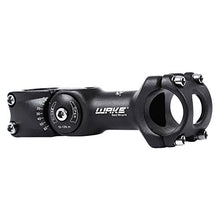 Load image into Gallery viewer, Wake MTB Stem 31.8 110mm 0-60 Degree Adjustable Bike Stem Mountain Bike Stem Short Handlebar Stem for Most Bicycle, Road Bike, MTB, BMX, Fixie Gear, Cycling (Aluminum Alloy, Lightweight, Black)
