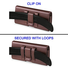 Load image into Gallery viewer, nuoku Holster for Galaxy S23, S22, S21, S20, S10, S9, A10e, A01, Note 10, Cell Phone Belt Clip Holster Pouch Carrying Holder Cover (Fits Samsung Phone with Otterbox Commuter Case)
