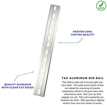 Load image into Gallery viewer, 2 Pieces DIN Rail Slotted Aluminum RoHS 12" Inches Long 35mm Wide 7.5mm High
