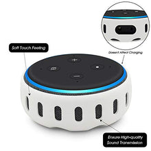 Load image into Gallery viewer, Silicone Case for Amazon Echo Dot 3rd Generation, Smart Speaker Cover Protective Holder Skin Sleeve Stand Light Weight Soft Shockproof Cases Accessories Protector-Glow Blue
