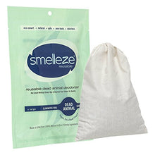 Load image into Gallery viewer, SMELLEZE Dead Animal Smell Eliminator Deodorizer Pouch: Rid dead rat smells, dead animal odors, dead mouse odor &amp; dead rodent smell - even in wall
