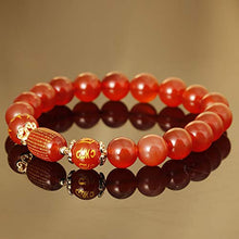 Load image into Gallery viewer, Jewever Natural Agate Elastic Bracelets 10mm Bead Feng Shui Wealth Lucky Charm for Men Women Jewelery
