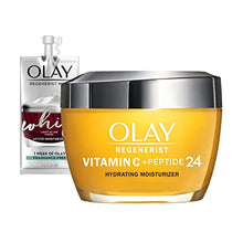 Load image into Gallery viewer, Olay Regenerist Vitamin C + Peptide 24 Brightening Face Moisturizer + Whip Face Moisturizer Travel/Trial Size Gift Set

