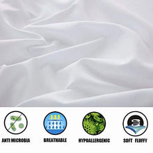 Load image into Gallery viewer, SAKIAO Queen Size Bed Sheets Set - Brushed Microfiber 1800 Thread Count Percale - 16" Deep Pocket Egyptian Sheets Beautiful Breathable Wrinkle Free &amp; Fade Resistant - 4 Piece (White,Queen)
