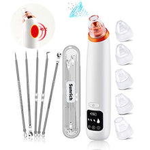 Load image into Gallery viewer, Blackhead Remover Vacuum Facial Acne Pore Suction Blackhead Vacume Cleaner Extractor Tool Face Comedone Removal with 6 Probes LCD Screen for Women &amp; Men by Sunrich
