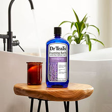 Load image into Gallery viewer, Dr Teal’s Foaming Bath with Pure Epsom Salt, Soothe &amp; Sleep with Lavender, 34 fl oz, Purple
