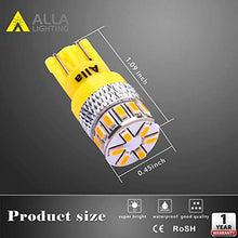 Load image into Gallery viewer, Alla Lighting Xtreme Super Bright 168 194 LED Lights Bulbs Amber Yellow T10 Wedge 3014 18-SMD 12V Car Interior Map Dome Marker Trunk Lights W5W 2825 175
