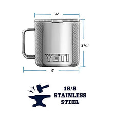 Load image into Gallery viewer, YETI Rambler 14 oz Mug, Vacuum Insulated, Stainless Steel with MagSlider Lid, Stainless
