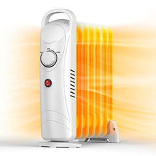 Load image into Gallery viewer, Oil Heater, 700W Air Choice Oil Filled Radiator Heater with Thermostat, Indoor Quiet Heater Heat Up 120 Square Feet quickly, Automatic Power-off and Durable Radiator Heater
