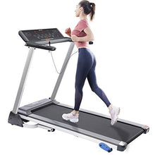 Load image into Gallery viewer, Merax Folding Electric Motorized Running Treadmill, Jogging Walking Machine with Bluetooth Function, Speakers, 15 Preset Programs, Incline Adjustment and Downloadable Sports App (Black)

