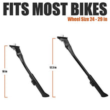 Load image into Gallery viewer, BV Adjustable Bicycle Bike Kickstand with Concealed Spring-Loaded Latch, for 24-29 Inch Bicycles
