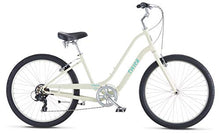 Load image into Gallery viewer, Schwinn Sivica 7 Cruiser Bike for Women with 26-Inch Wheels in Cream, 7-Speed Shimano Drivetrain and Aluminum Step-Through Frame (S37257F40OS)
