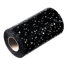Load image into Gallery viewer, Glitter Tulle Rolls, 6” by 50 Yards (150FT) Sequin Tulle Netting Fabric Tulle for Tutu Skirts Sewing Birthday Wedding Party Decoration (Watermelon Red)
