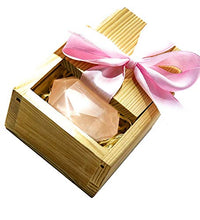 Load image into Gallery viewer, Natural Rose Quartz Crystal Heart Chakra Healing Reiki Gemstone for Love, Romance &amp; Relationships (with Pine Wood Box) Spiritual Gift 1.5-1.7 Inches
