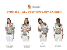 Load image into Gallery viewer, Ergobaby Omni 360 All-Position Baby Carrier for Newborn to Toddler with Lumbar Support and Cool Air Mesh (7-45 Pounds), Pearl Grey
