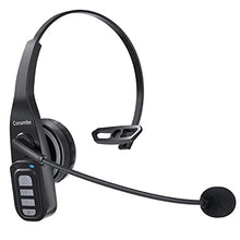 Load image into Gallery viewer, Trucker Bluetooth Headset 5.0 with Microphone Noise Cancelling Wireless Phone Headset 22Hrs Talktime Mute Button for Cell Phones Laptop Office Home Online Class PC Call Center Skype
