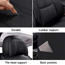 Load image into Gallery viewer, NS YOLO Leather Car Seat Covers, Faux Leatherette Automotive Vehicle Cushion Cover for Cars SUV Pick-up Truck Universal Fit Set for Auto Interior Accessories
