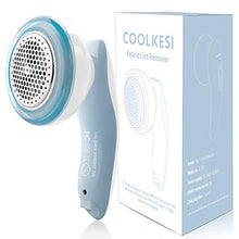 Load image into Gallery viewer, COOLKESI Upgrade Rechargeable Lint Remover &amp; Fabric Shaver, 3-Leaf Stainless Steel Blades Lint Shaver Defuzzer Pill Fuzz Remover for Clothes, Dryer, Couch, Blanket, Sweater, Furniture
