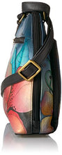 Load image into Gallery viewer, Anna by Anuschka Women's Genuine Leather Zip Around Cross Body | Medium Organizer with External Credit Card Pocket | Midnight Floral
