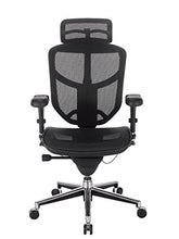 Load image into Gallery viewer, WorkPro Quantum 9000 Ergonomic Mesh High-Back Executive Chair with Headrest, Black/Silver
