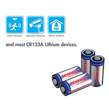 Load image into Gallery viewer, Tenergy 3V CR123A Lithium Battery, High Performance 1500mAh CR123A Cell Batteries PTC Protected for Cameras, Flashlight Replacement CR123A Batteries, 12 Pack (Non-Rechargeable)
