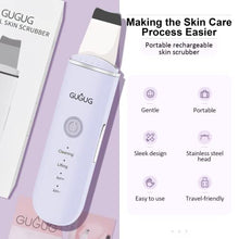 Load image into Gallery viewer, GUGUG Skin Scrubber Skin Spatula, Blackhead Remover with 4 Modes, Facial Scrubber Spatula
