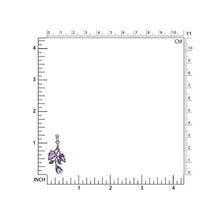 Load image into Gallery viewer, Silvershake 2.28ct. Natural Amethyst 925 Sterling Silver Leaf Pendant with 18 Inch Chain Necklace
