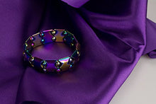 Load image into Gallery viewer, LZD Electroplated Magnetic Hematite Stretch Bracelet Pain Relief Energy Powerful
