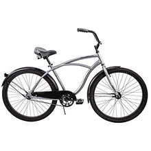 Load image into Gallery viewer, Huffy 26" Cranbrook Men's Beach Cruiser Comfort Bike, Silver
