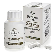 Load image into Gallery viewer, Fenben LAB Fenbendazol 222mg, Purity >99%, Certified Third-Party Laboratory Tested, Analysis Report Included, 90 Caps
