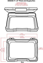 Load image into Gallery viewer, ArtBin 6946AB Photo &amp; Craft Organizer 4" x 6" Box, [1] Plastic Storage Case, Clear
