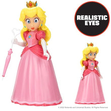 Load image into Gallery viewer, The Super Mario Bros. Movie - 5 Inch Action Figure Series 1 – Princess Peach Figure with Umbrella Accessory

