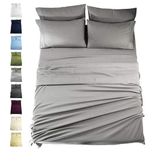 Load image into Gallery viewer, EASELAND Queen Size 6-Pieces Bed Sheets Set 1800 Series Microfiber Wrinkle &amp; Fade Resistant,Deep Pocket,Hypoallergenic Bedding Set,Queen,Grey

