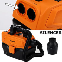 Load image into Gallery viewer, WECLEAN V6 Cordless Commercial Wet and Dry Vacuum Cleaner with Silencer Shop Vacuum with Blower for Workshop,Garden,Car and Garage(Black and Orange)
