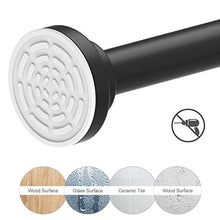 Load image into Gallery viewer, Ausemku Shower Curtain Rod Tension - 26-40 Inch Never Rust Non-Slip Spring Tension Curtain Rod No Drilling Stainless Steel Curtain Rod Use Bathroom Kitchen（Black）
