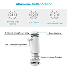 Load image into Gallery viewer, Nuroum Conference Webcam w/Microphone&amp;Speaker for HD 1080P Video Call, All-in-1 Ultra Wide-Angle 100° Camera, 13ft Voice Pickup, AI Noise-Cancel, USB Plug&amp;Play&amp;Power, Speakerphone&amp;Cam Meeting System
