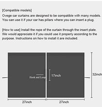 Load image into Gallery viewer, Ovege Car Divider Curtains Sun Shade-Privacy Travel Nap Night Car Camping Detachable Simple Curtain(Black)
