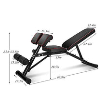 Load image into Gallery viewer, SogesGame Adjustable Bench,Utility Weight Bench for Full Body Workout- Multi-Purpose Foldable Incline/Decline Benchs for Home,PSBB004-S8-US

