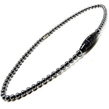 Load image into Gallery viewer, Accents Kingdom Men's 9 Eye Tibetan Dzi Bead Magnetic Hematite Necklace 20" B
