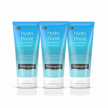 Load image into Gallery viewer, Neutrogena Hydro Boost Gentle Exfoliating Facial Cleanser with Hyaluronic Acid, Non-Comedogenic Oil-, Soap- &amp; Paraben-Free Daily Face Wash, 5 oz (Pack of 3)

